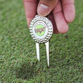 Divot Tool w/ Soft Enamel Ball Marker - nickel plating